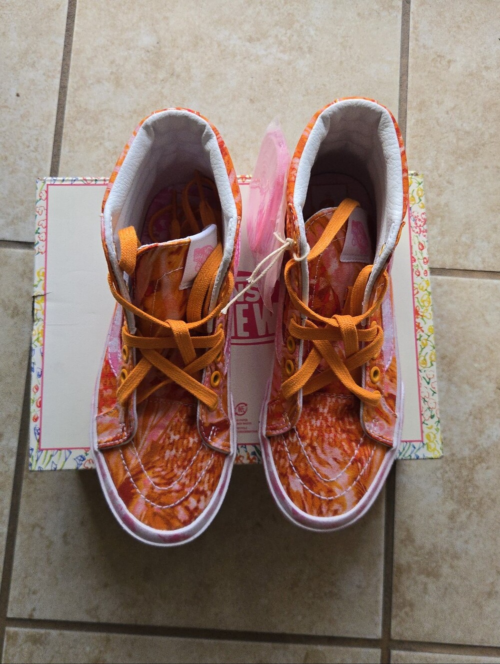 Vans Sk8 Hi Dx Women Size 5 Collina Strada Swirl Multicolor Canvas 062026 - Picture 2 of 7